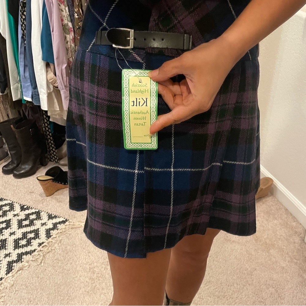NWT Authentic Woven Tartan kilt Size XS - Picture 4 of 10
